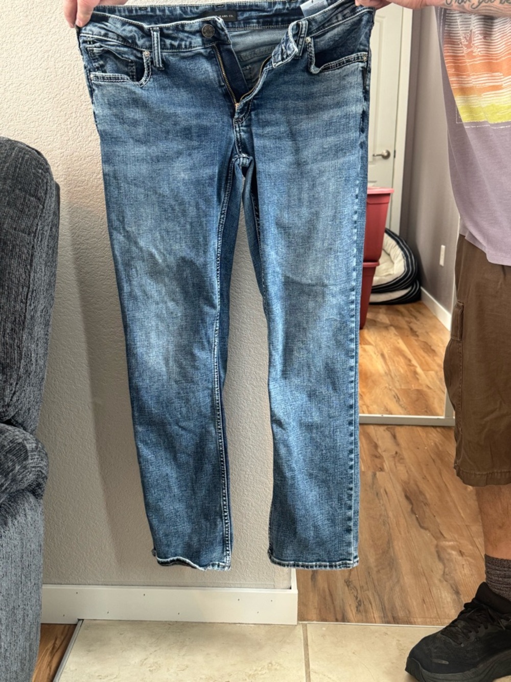 Silver Jeans Light Blue Straight Leg Women's Jeans